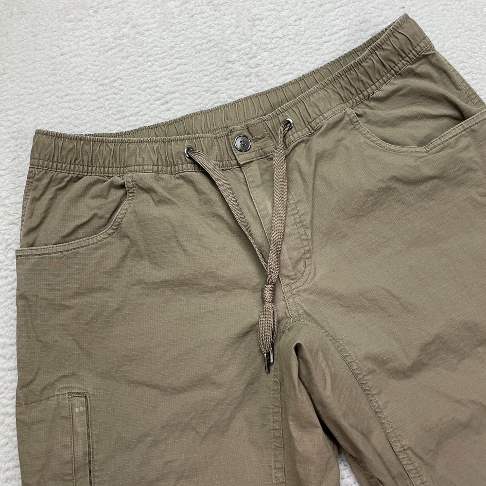 BYLT Pants Weekender Mens Large Brown Ripstop Cargo Drawstring 34x32 - Picture 2 of 11